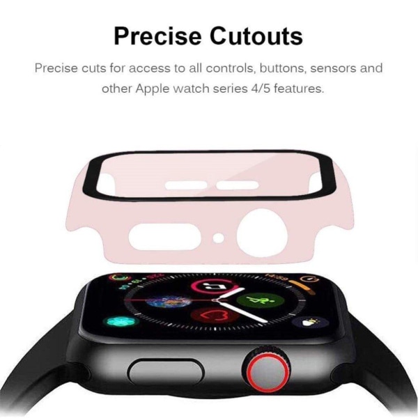 Apple Watch Series 5 / 4 44mm kestävä matta kehys - Pinkki Pink