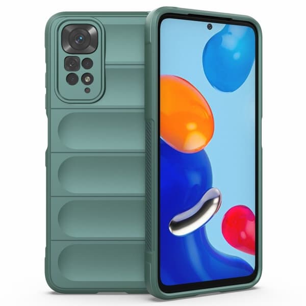 Mjukt greppformat Xiaomi Redmi Note 11S / Xiaomi Redmi Note 11 skal - Grön Grön