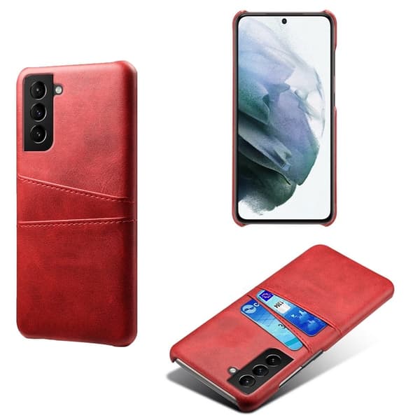 Dual Card Suojakotelo Samsung Galaxy S22 Plus - Punainen Red