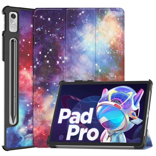 Lenovo Pad Pro 2022 tri-fold pattern leather case - Starry Sky Multicolor