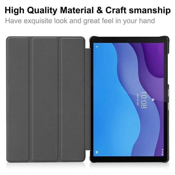 Lenovo Tab M10 HD Gen 2 tri-fold mønster læderetui - Geometrisk Multicolor