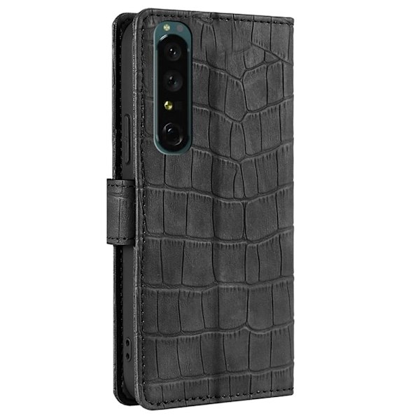 Croco Sony Xperia 1 IV cover - Sort Black