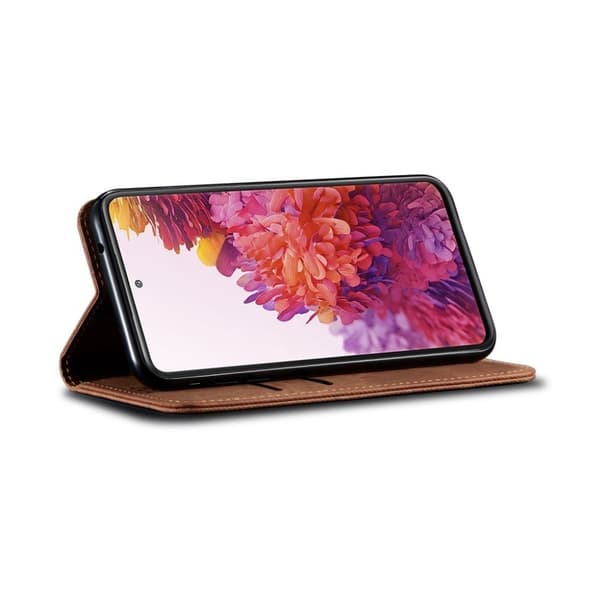 Jeans Samsung Galaxy S20 FE 5G Flippetui - Brun Brown