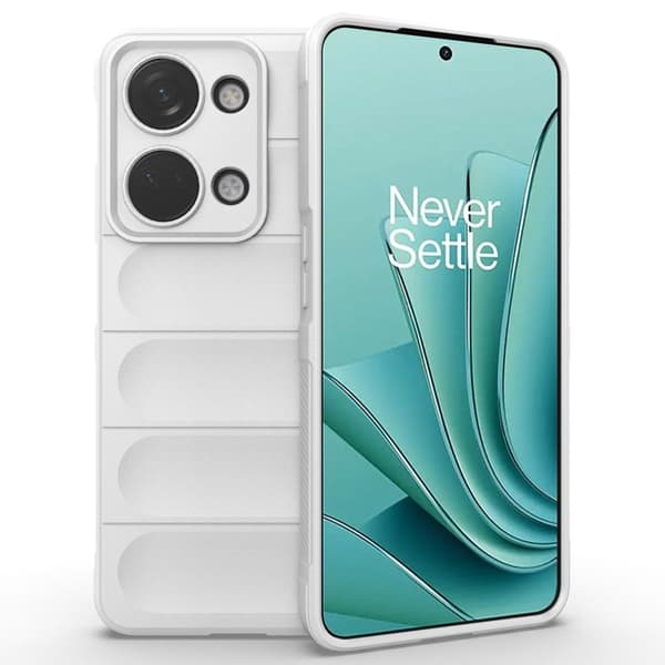 Blødt grebsformet cover til OnePlus Nord 3 / OnePlus Ace 2V - Hvid White