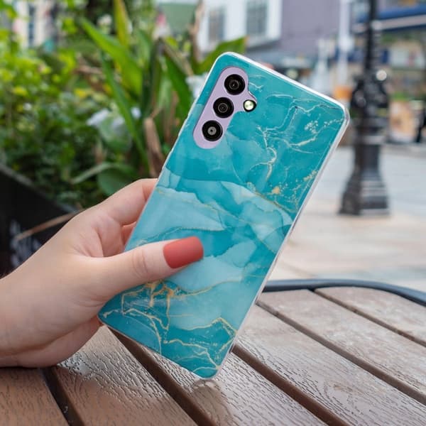 Marble Samsung Galaxy A34 5G Etui - Grønn Green
