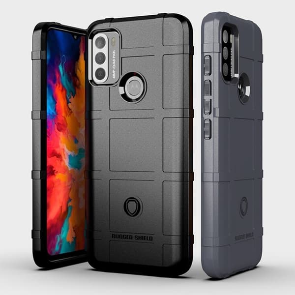 Rugged Shield Etui Motorola Moto G50 - Grå Silver grey