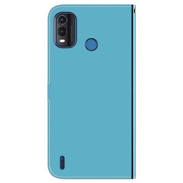 Mirror Nokia G11 Plus Flip Etui - Cyan Green