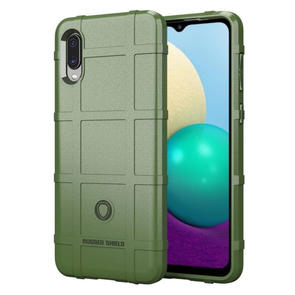 Rugged Shield Etui Samsung Galaxy M02 - Grøn Green