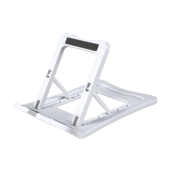Universal foldable desktop phone stand - White White