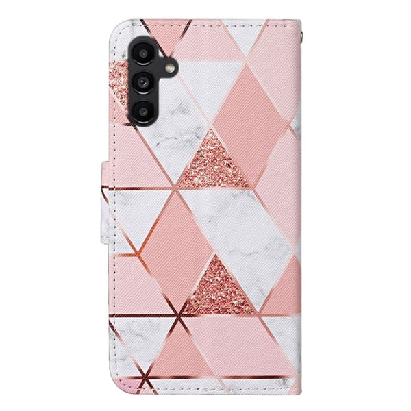 Wonderland Samsung Galaxy A24 4G Läppäkotelo - Marble Pattern Pink