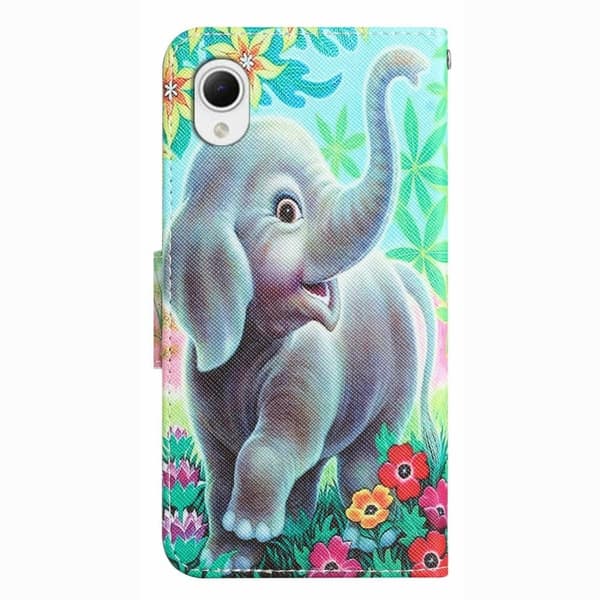 Wonderland Samsung Galaxy A23e Flippetui - Elefant Green