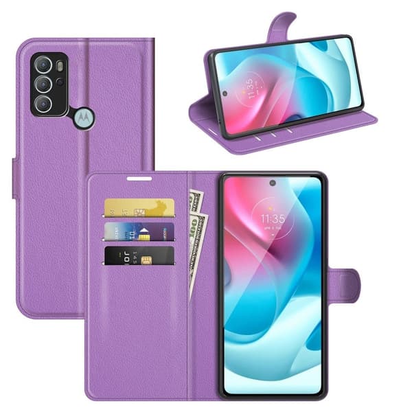 Classic Motorola Moto G60s Flippetui - Lilla Purple