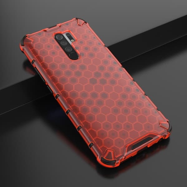 Bofink Honeycomb Xiaomi Redmi 9 Etui - Rød Red