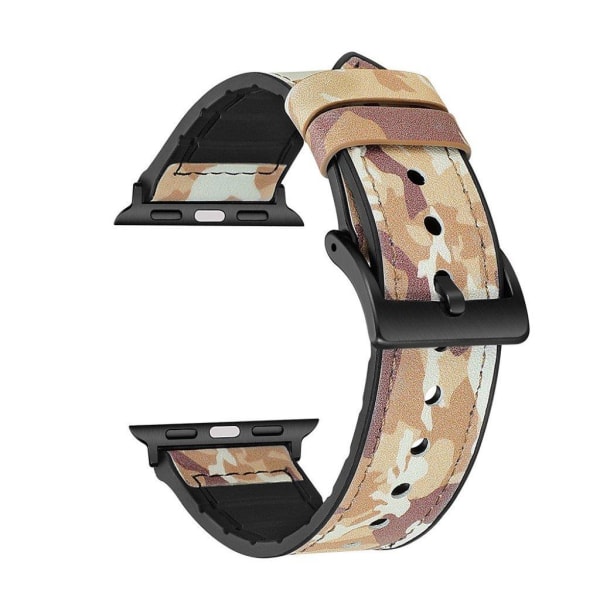 Apple Watch Series 6 / 5 40mm mønster silikone rem - camouflage brun Brown