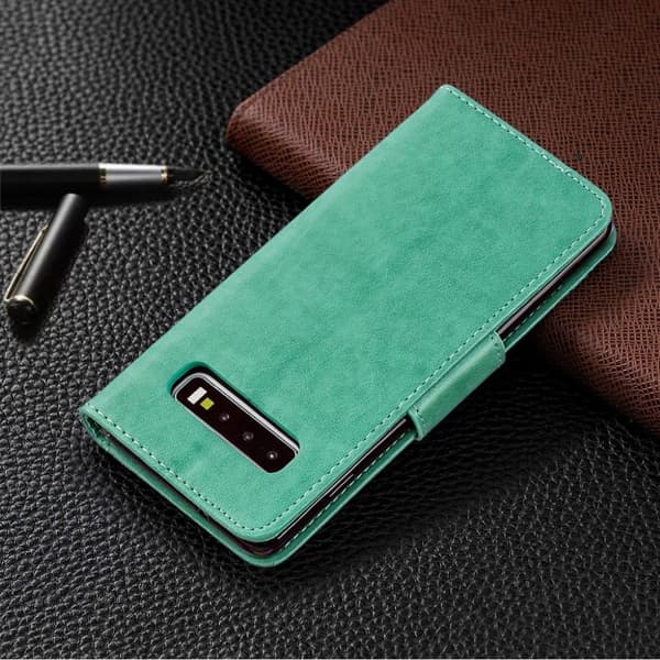 Butterfly Samsung Galaxy S10 veske - Cyan Green