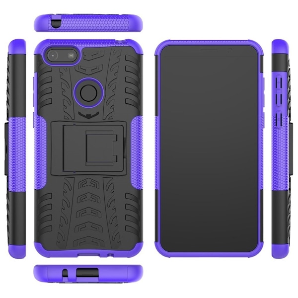 Offroad Motorola Moto E6 Play kotelot - Musta / Violetti Purple