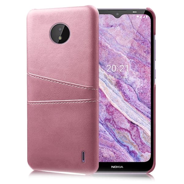 Dual Card Etui Nokia C10 - Rosa Pink