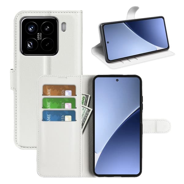 Classic Xiaomi 15 Pro flip etui - Hvit White