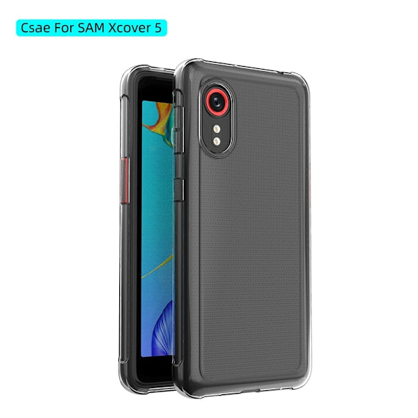 Erittäin ohut läpinäkyvä kotelo Samsung Galaxy Xcover 5:lle Transparent