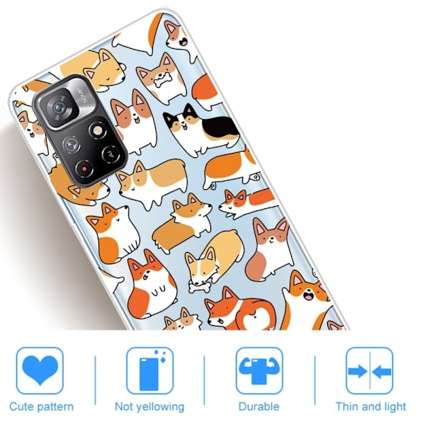 Deco Xiaomi Redmi Note 11T 5G / Note 11s 5g Etui - Tegneserie Kat Multicolor