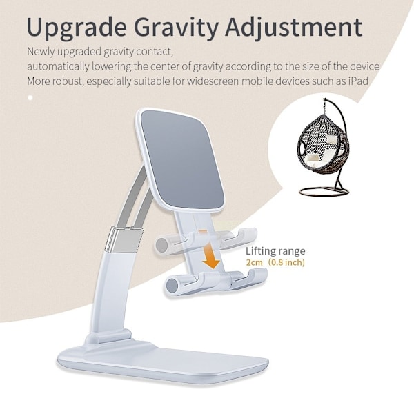 ESSAGER Universal desktop phone stand - Hvid White