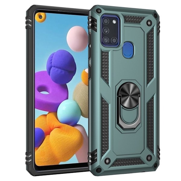 Bofink Combat Samsung Galaxy A21s kotelot - Vihreä Green
