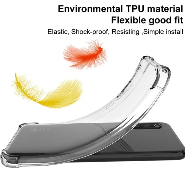 IMAK Airbagskydd för Motorola Edge 20 Lite - Genomskinlig Svart Transparent