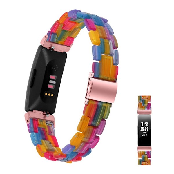 Fitbit Inspire 2 resin pattern watch band - Multi-Color multifärg