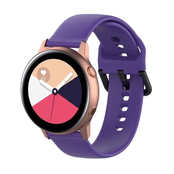 Samsung Galaxy Watch Active holdbar silikon watch band - Purple Purple