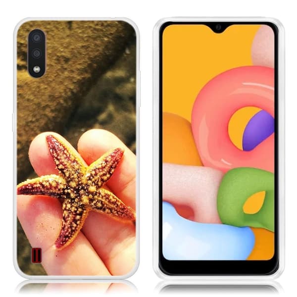 Deco Samsung Galaxy A01 Etui - Starfish Brown