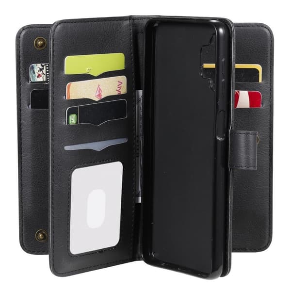 10-slot Pung Etui til Samsung Galaxy A32 5g - Sort Black