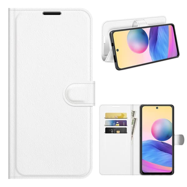 Classic Xiaomi Redmi Note 10 5G Läppäkotelo - Valkoinen White