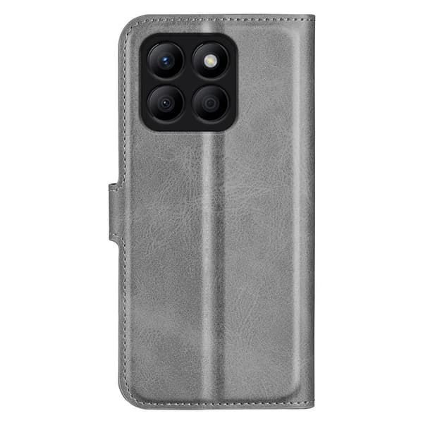 Honor X8b nahkainen lompakokkotelo - Harmaa Silver grey