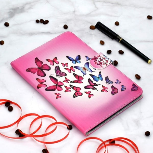 iPad 10.2 (2021) / Air (2019) cool pattern leather flip case - B Pink