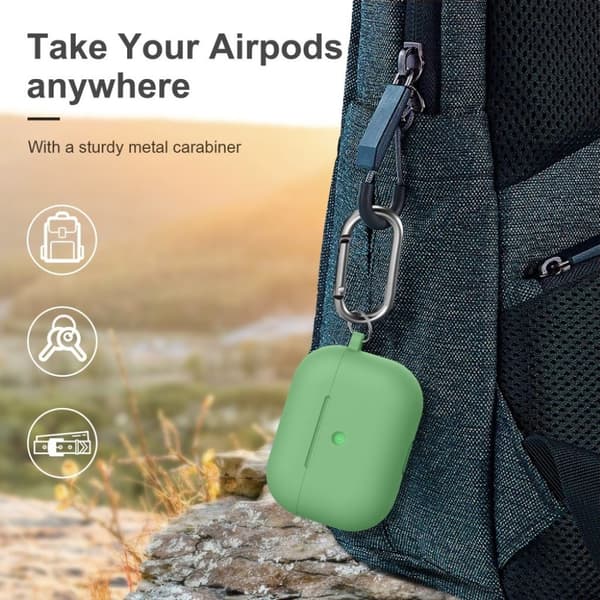 AirPods Pro tjockt silikonfodral - Mintgrön Grön