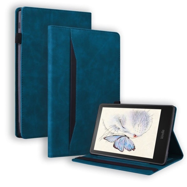 Amazon Kindle Paperwhite 5 (2021) business stil PU læder flip ta Blue