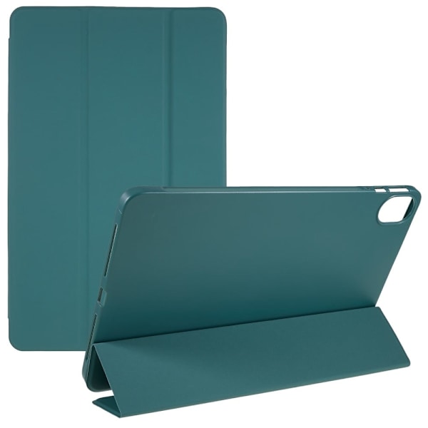 Tri-fold læderstativ-etui til Honor Pad 8 - Sortliggrøn Green