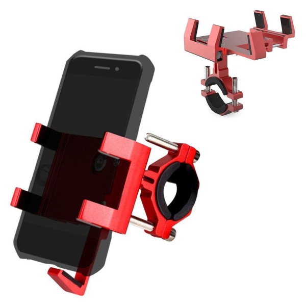 Aluminum unique bike phone holder with aromatherapy stick - Red Red
