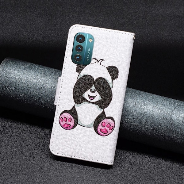 Wonderland Nokia G11 / Nokia G21 flip kuoret - Panda Multicolor