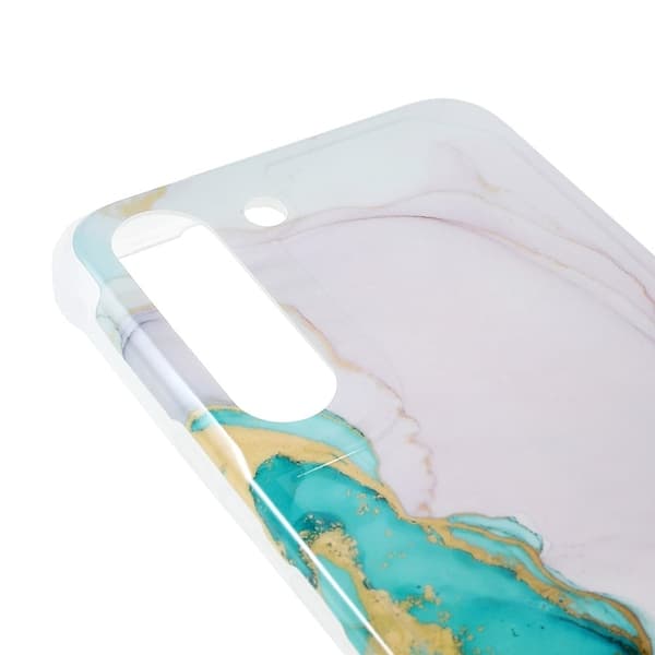 Marble Samsung Galaxy S22 Plus Suojakotelo - Vihreä / Valkoinen Marble Multicolor