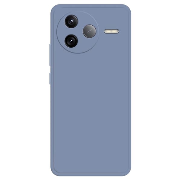 Xiaomi Redmi K80 5G Fleksibelt etui Rett kantbeskyttelse Telefondeksel - Lavendelgrå Silver grey