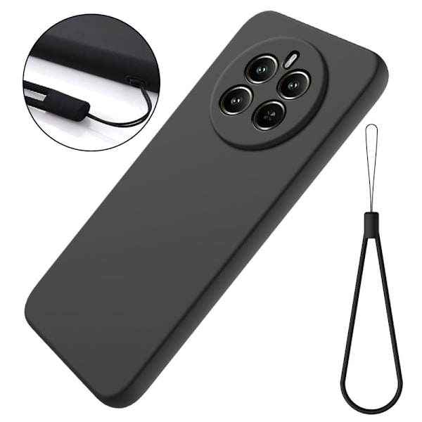 Matte Liquid Realme P1 Pro silikone cover - Sort Black