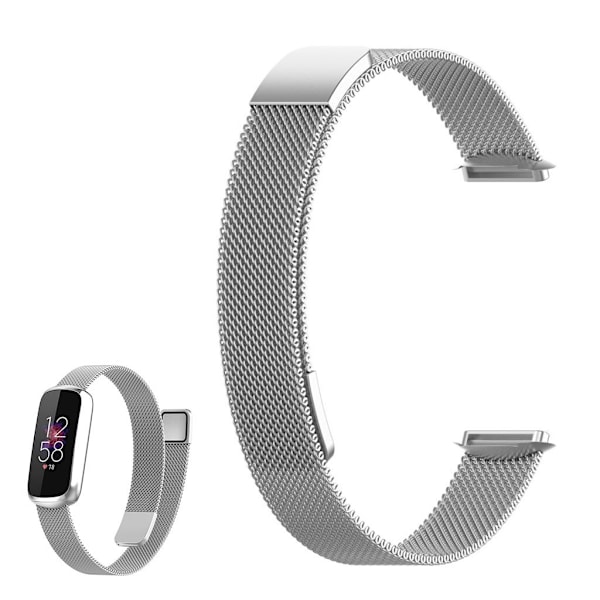 Fitbit Luxe milanese klockarmband i rostfritt stål - Silver Silvergrå