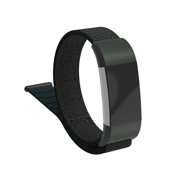 Fitbit Charge 2 klockarmband med kopplare nylon - Mörkgrön Grön
