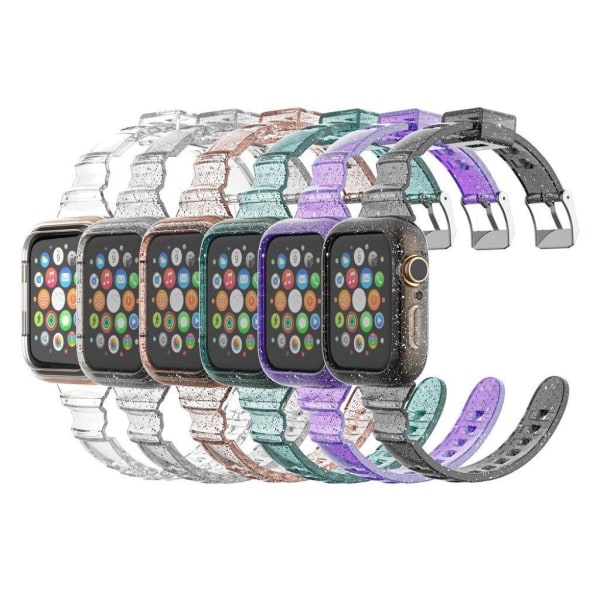 glitter themed rem til Apple Watch Series 6 / 5 40mm - sort Black