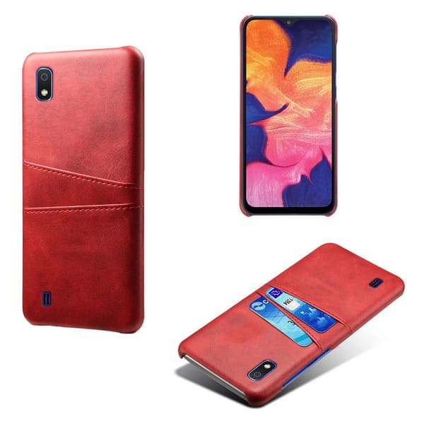 Dual Card Samsung Galaxy A10 deksel - Rød Red