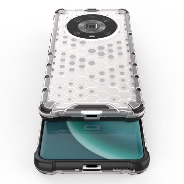 Bofink Honeycomb Honor Magic4 Pro kotelot - Harmaa Silver grey