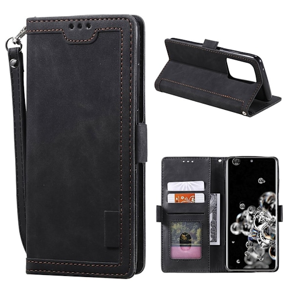 Suburbian läder Samsung Galaxy S20 Ultra fodral - Svart Svart