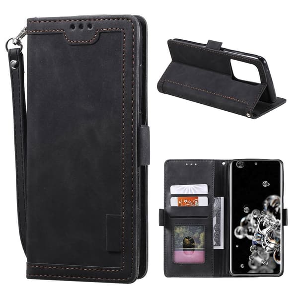 Surburbian Samsung Galaxy S20 Ultra flip etui - Sort Black