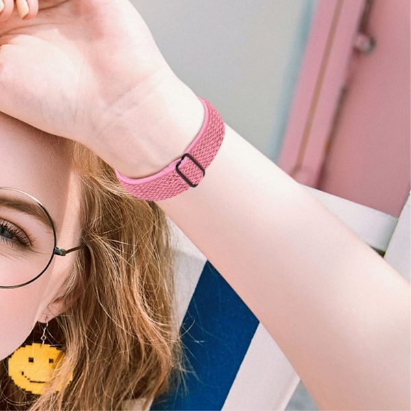 Amazfit GTR 47mm / Pace elastisk urrem med justerbart spænde - Lyserød Pink